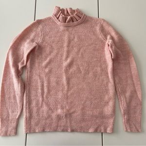 J.Crew Ruffle Turtleneck Sweater Pink Size XS